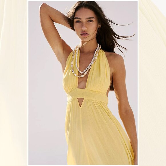 Free People NWT Look Into The Sun Maxi Dress Endless Summer - Picture 2 of 5